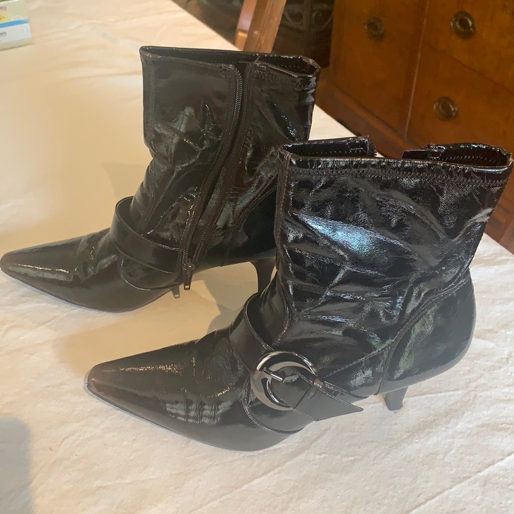 Brown Leather Booties